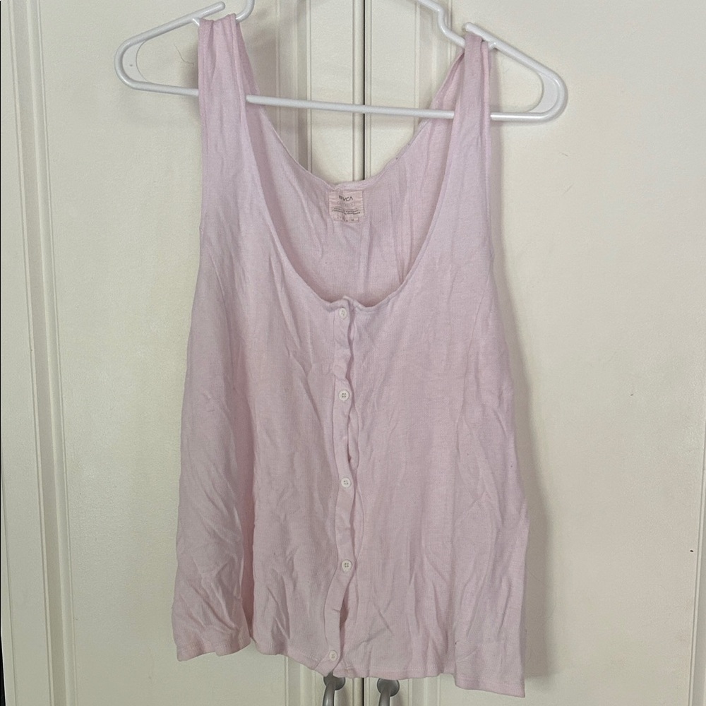 RVCA Light Pink Women's Tank Top